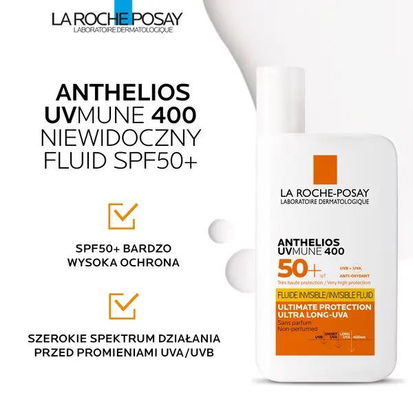 La Roche-Posay Anthelios UV MUNE 400 niewidoczny fluid SPF 50+ 50 ml