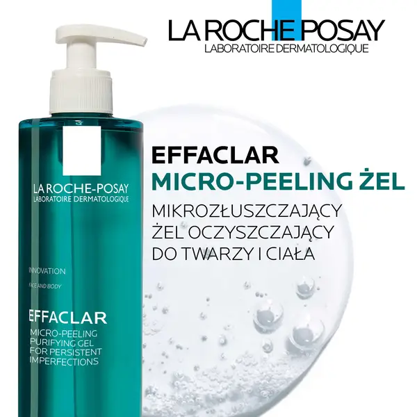 La Roche-Posay Effaclar Micro-peeling żel mikrozłuszczający oczyszczający do twarzy i ciała 400 ml