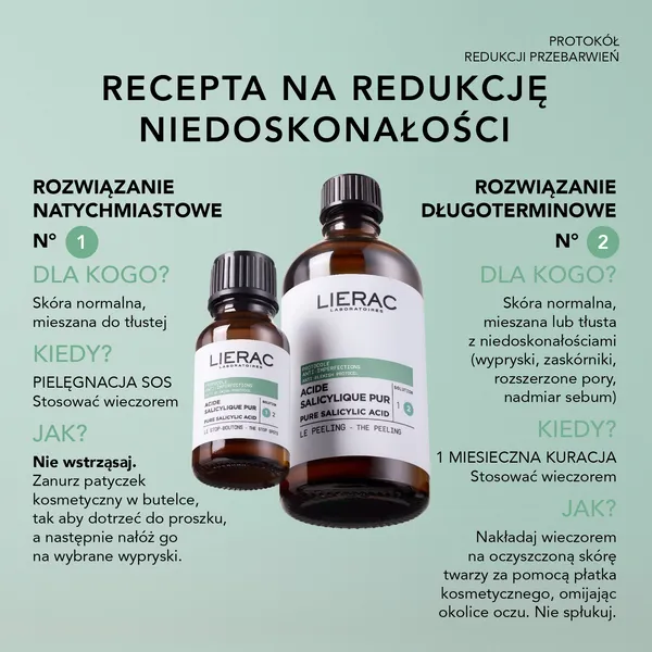Lierac Protocole peeling z czystym kwasem salicylowym 100 ml