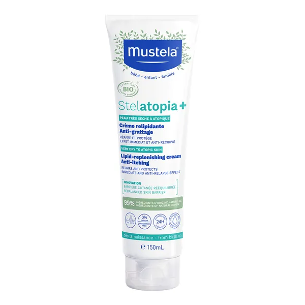 Mustela Stelatopia+ przeciwświądowy krem uzupełniający lipidy 150 ml