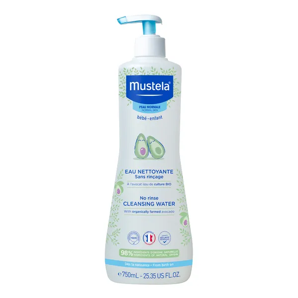 Mustela Bebe-Enfant woda oczyszczająca bez spłukiwania z organicznym awokado 750 ml