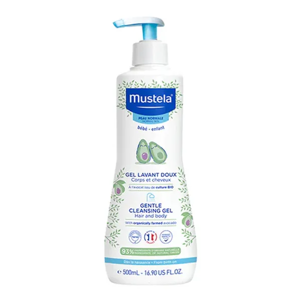 Mustela Bebe-Enfant delikatny żel do mycia z organicznym awokado 500 ml