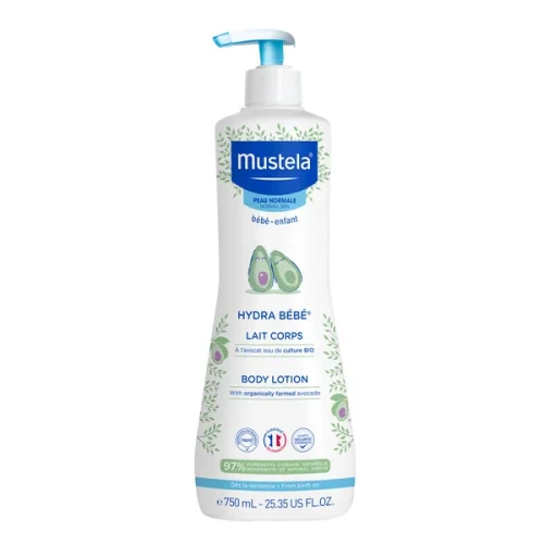 Mustela Hydra Bebe mleczko do ciała z organicznym awokado 750 ml