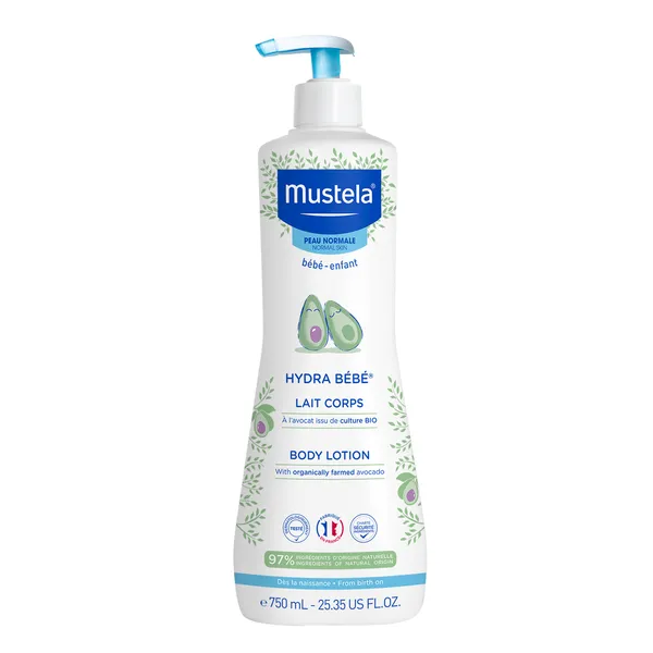 Mustela Hydra Bebe mleczko do ciała z organicznym awokado 750 ml