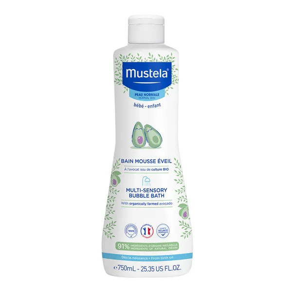 Mustela Bebe-Enfant płyn "Bąbelkowa Kąpiel" z organicznym awokado 750 ml