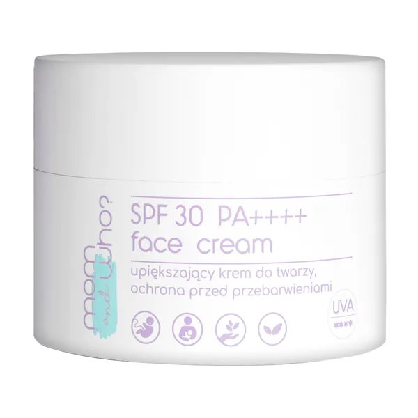 Mom &amp; Who? upiększający krem do twarzy przeciw przebarwieniom, SPF 30 na dzień 50 ml