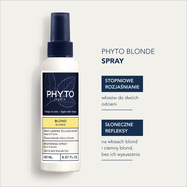 Phyto Blond spray rozświetlający do włosów blond 150 ml