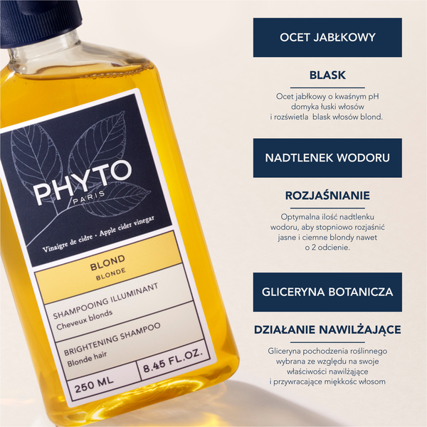 Phyto Blond szampon rozświetlający do włosów blond 250 ml