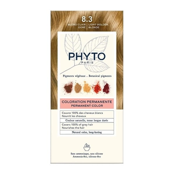 Phyto Color farba do włosów, 8.3 jasny złoty blond 1 opakowanie