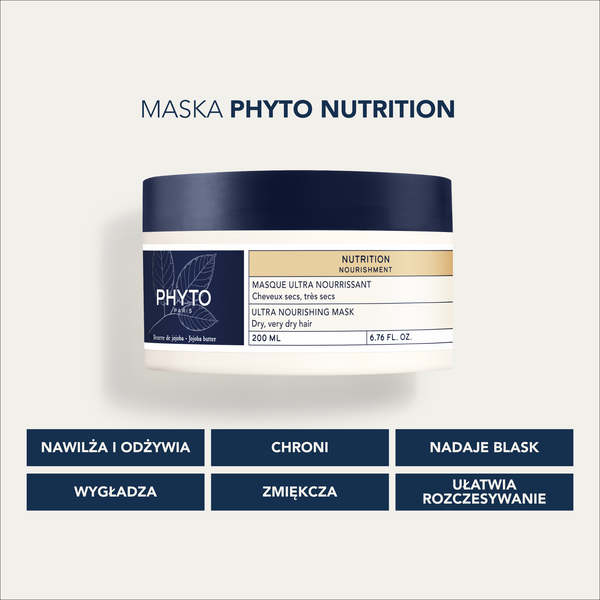 Phyto Nutrition odżywcza maska do włosów z masłem jojoba 200 ml