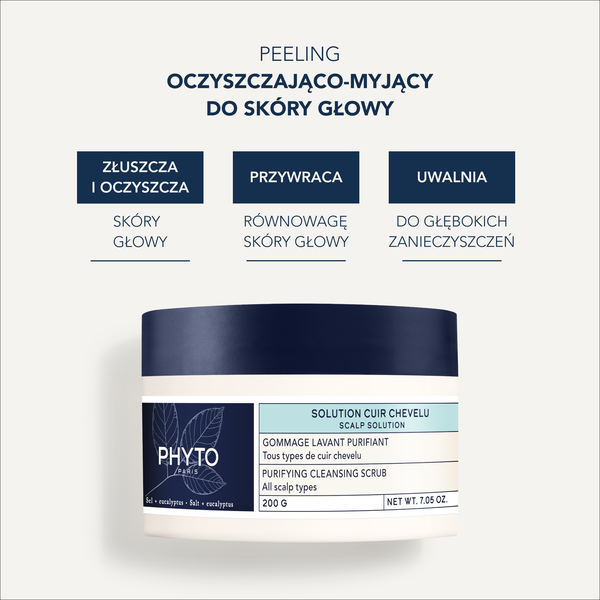 Phyto Scalp Solution oczyszczający peeling myjący 200 g