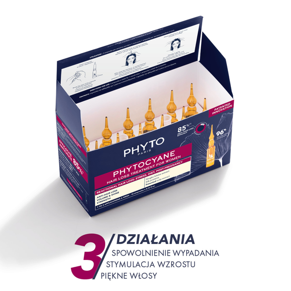 Phytocyane kuracja przeciw wypadaniu włosów dla mężczyzn 12 ampułek