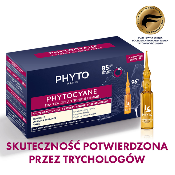 Phytocyane kuracja przeciw wypadaniu włosów dla mężczyzn 12 ampułek