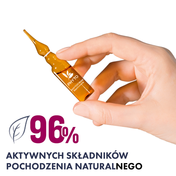 Phyto Phytocyane, kuracja przeciw okresowemu wypadaniu włosów dla kobiet - 12 fiolek x 5 ml