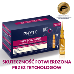 Phyto Phytocyane, kuracja przeciw okresowemu wypadaniu włosów dla kobiet - 12 fiolek x 5 ml