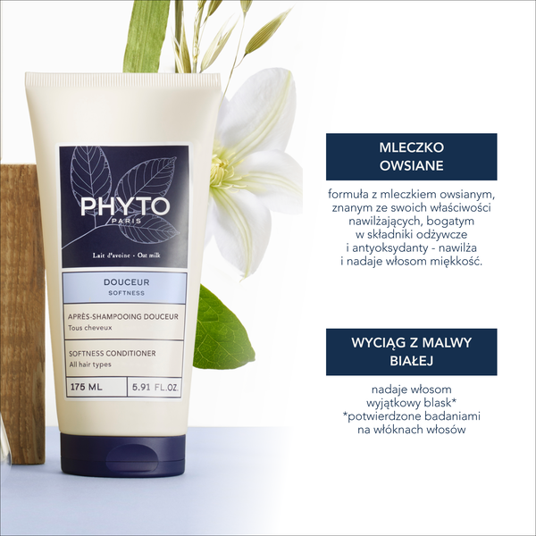 Phyto Softness odżywka ułatwiająca rozczesywanie do każdego rodzaju włosów 175 ml
