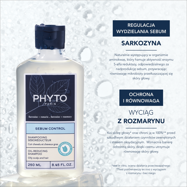 Phyto Sebum Control szampon sebo-regulujący 250 ml