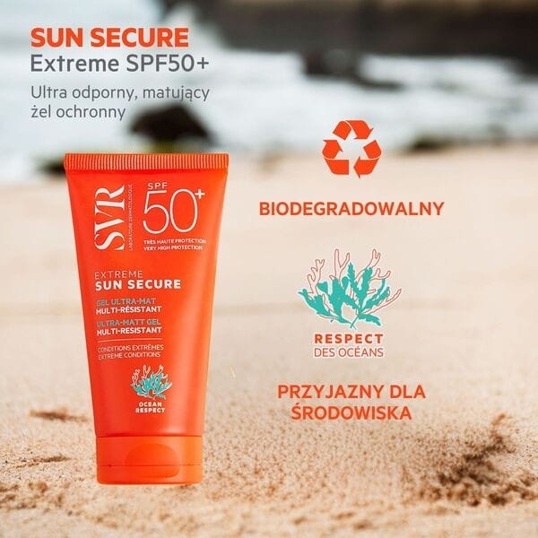 SVR Sun Secure Extreme ultra matujący żel ochronny SPF50+ 50 ml