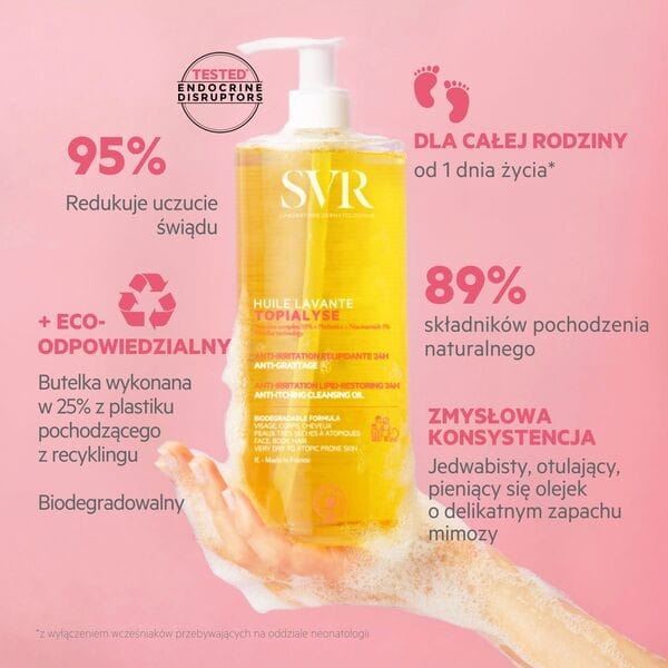 SVR Topialyse Huile Lavante olejek micelarny do mycia i kąpieli 1 l
