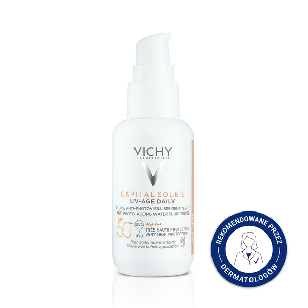 Vichy Capital Soleil fluid koloryzujący przeciw fotostarzeniu się skóry SPF 50+ tinted 40 ml