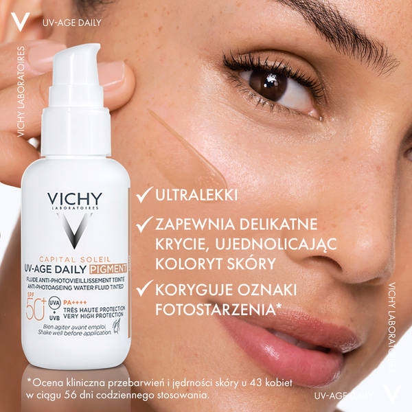 Vichy Capital Soleil fluid koloryzujący przeciw fotostarzeniu się skóry SPF 50+ tinted 40 ml