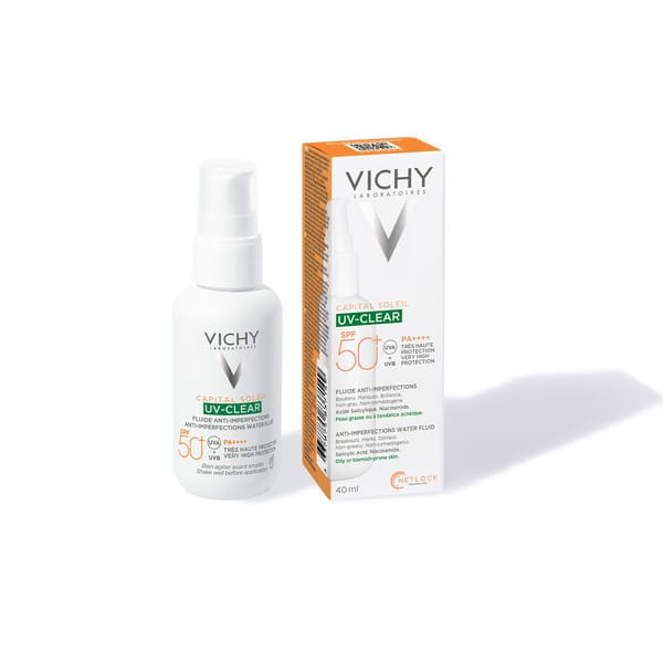 Vichy Capital Soleil fluid przeciw niedoskonałościom, SPF 50+ 40 ml