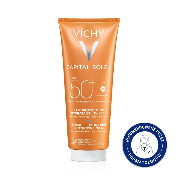 Vichy Capital Soleil Mleczko do twarzy i ciała SPF 50+ 300 ml