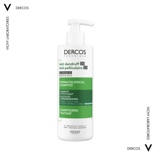 Vichy Dercos DS szampon przeciwłupieżowy, włosy normalne i przetłuszczające się 390 ml