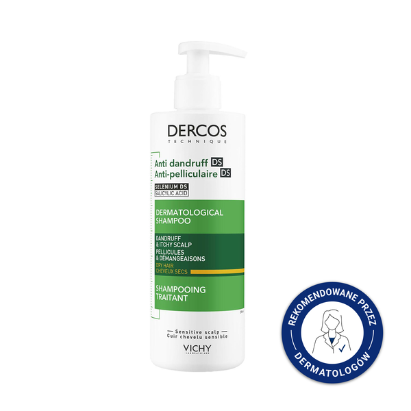 Vichy Dercos DS szampon przeciwłupieżowy włosy suche 390 ml