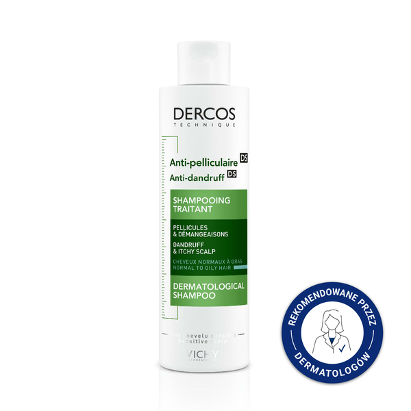 Vichy Dercos DS szampon przeciwłupieżowy włosy normalne i przetłuszczające się 200 ml