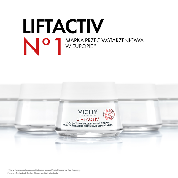 Vichy Liftactiv H.A. przeciwzmarszczkowy krem ujędrniający z kwasem hialuronowym bezzapachowy 50 ml