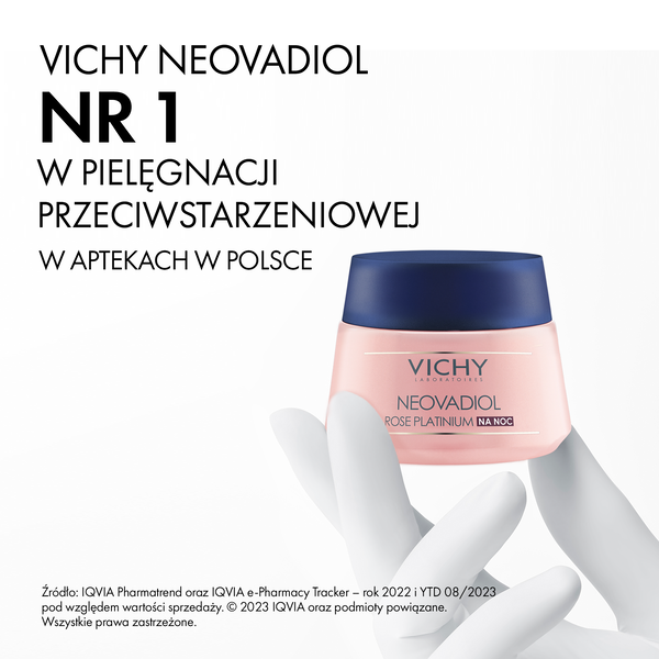Vichy Neovadiol Rose Platinium wzmacniający i regenerujący krem na noc 50 ml