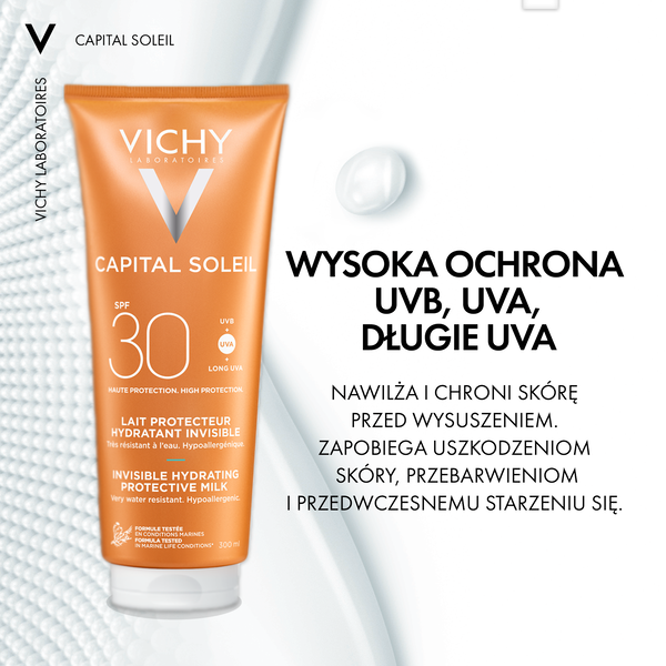 Vichy Capital Soleil ochronne mleczko do twarzy i ciała SPF 30 300 ml