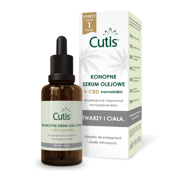 Cutis konopne serum olejowe + CBD kannabidiol, 50 ml