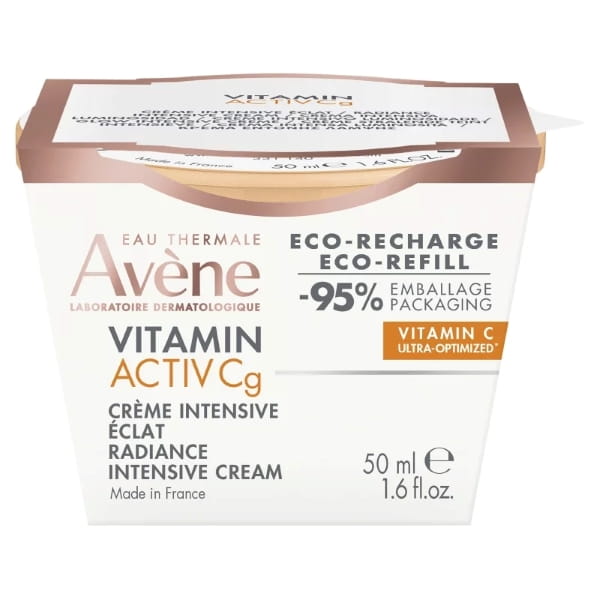 Avene Vitamin Activ Cg, krem intensywnie rozświetlający, eco-refill, 50ml