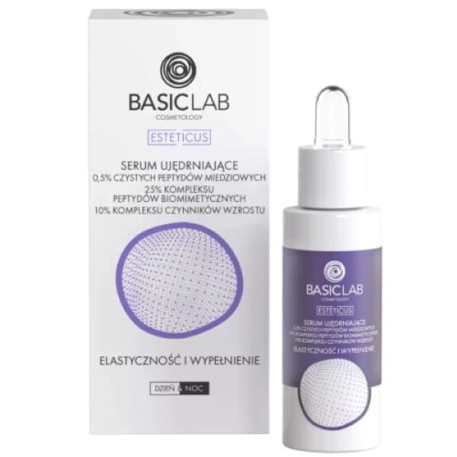 BasicLab Esteticus Serum ujędrniające z peptydem miedziowym 0,5% i kompleksem peptydów miedziowych 25%, 30 ml