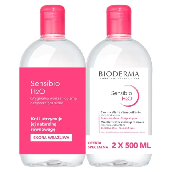 Bioderma Sensibio H2O Płyn micelarny 2 x 500 ml