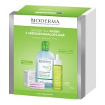 Bioderma Zestaw Sebium serum 30 ml + woda micelarna 500 ml + GLOV płatki 3 szt.