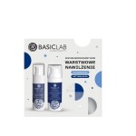 Basiclab Warstwowe Nawilżenie zestaw: serum do twarzy, 30 ml + krem do twarzy, 50 ml