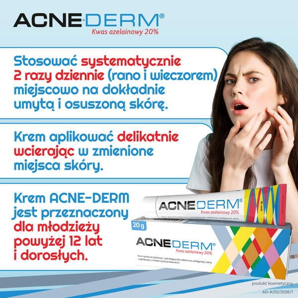 Acne-Derm krem przeciwtrądzikowy i wybielający 20 g