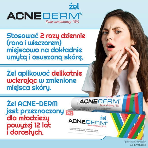 Acne-Derm żel przeciwtrądzikowy i wybielający 20 g