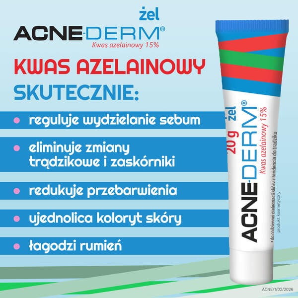 Acne-Derm żel przeciwtrądzikowy i wybielający 20 g