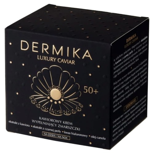 Dermika Luxury Caviar Kawiorowy Krem wypełniający zmarszczki 50+ dzień/noc 50 ml