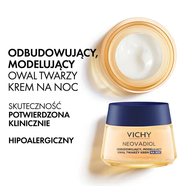 Vichy Neovadiol Kompleks Uzupełniający, odbudowujący i modelujący owal twarzy krem na noc, 50 ml
