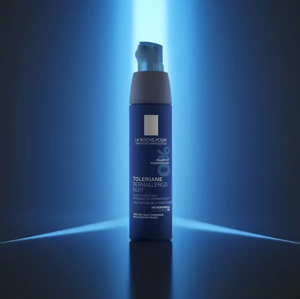 La Roche-Posay Toleriane Dermallergo, kojący krem nawilżający na noc, 40 ml