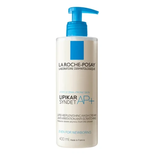La Roche-Posay Lipikar Syndet AP+, krem myjący uzupełniający poziom lipidów, przeciw podrażnieniom skóry, 400 ml