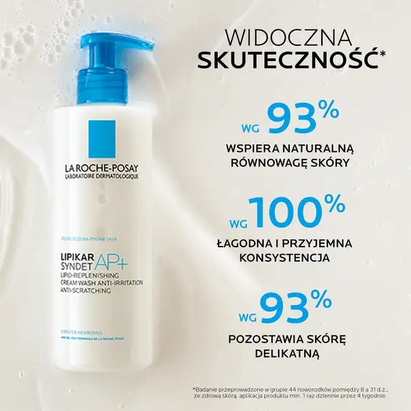 La Roche-Posay Lipikar Syndet AP+, krem myjący uzupełniający poziom lipidów, przeciw podrażnieniom skóry, 400 ml