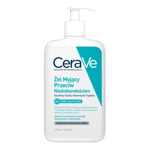 CeraVe, żel myjący przeciw niedoskonałościom, 473 ml