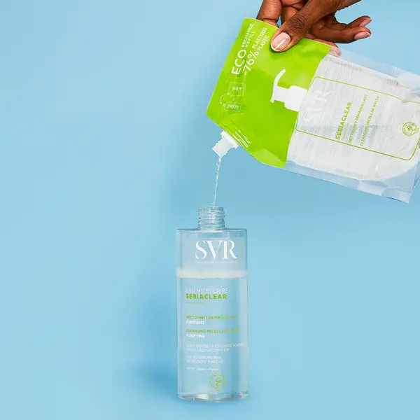 SVR Sebiaclear Eau micellaire, oczyszczający płyn micelarny, 400 ml