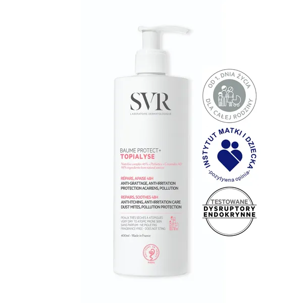 SVR Topialyse Baume Protect+ balsam do skóry atopowej i skłonnej do alergii 400 ml